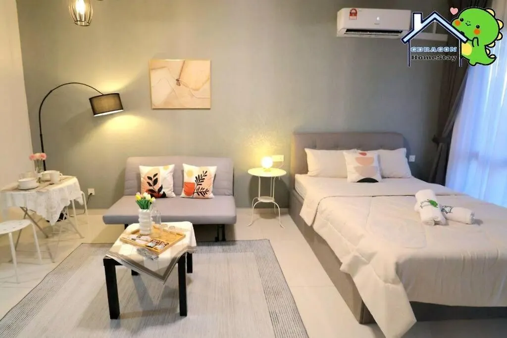 Central Park Lovely Cozy Studio Balcony By Gdragon Homestay Johor Bahru 0*,  Malesia
