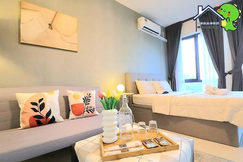 Central Park Lovely Cozy Studio Balcony By Gdragon Homestay Johor Bahru 0*,